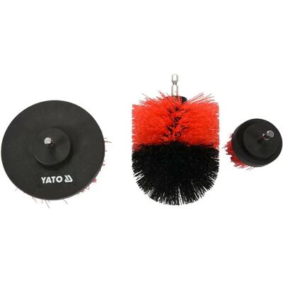 YATO YT-47553 Roue en fil - 3 pcs - Brosse en fil - Accessoire d'outil électrique - Publicité YATO YT-47553 Roue en fil - 3 pcs - Brosse en fil - Accessoire d'outil électrique - Publicité