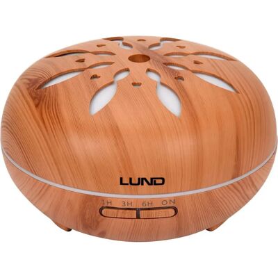 LUND Dunkles Holz Aroma Diffusor - 7 Lichtfarben - 500ml - Aromatherapie LUND Dunkles Holz Aroma Diffusor - 7 Lichtfarben - 500ml - Aromatherapie