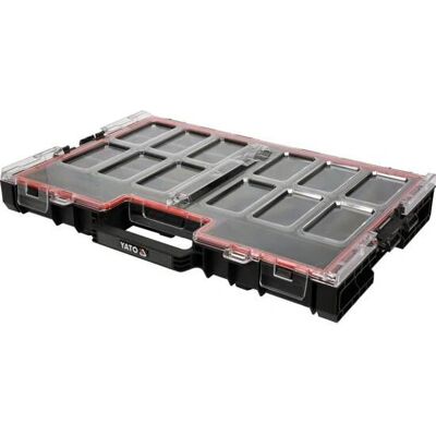 Yato YT-09181 Kleinteilekasten - Polypropylen, Schwarz, Transparent Yato YT-09181 Kleinteilekasten - Polypropylen, Schwarz, Transparent