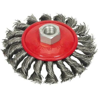 Vorel 06977 Drahtbürste - 100mm, Gewindetrieb, Langlebig Vorel 06977 Drahtbürste - 100mm, Gewindetrieb, Langlebig