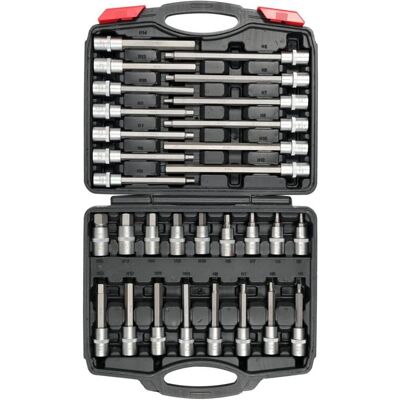 Yato YT-77540 Jeu de douilles - 30 pièces, 1/2-pouce, Chrome Vanadium, Haute qualité - Publicité Yato YT-77540 Jeu de douilles - 30 pièces, 1/2-pouce, Chrome Vanadium, Haute qualité - Publicité