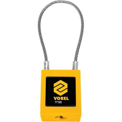 VOREL 77105 Vorhängeschloss - Robustes Zinklegierung-Gehäuse - Inklusive 2 Schlüssel VOREL 77105 Vorhängeschloss - Robustes Zinklegierung-Gehäuse - Inklusive 2 Schlüssel