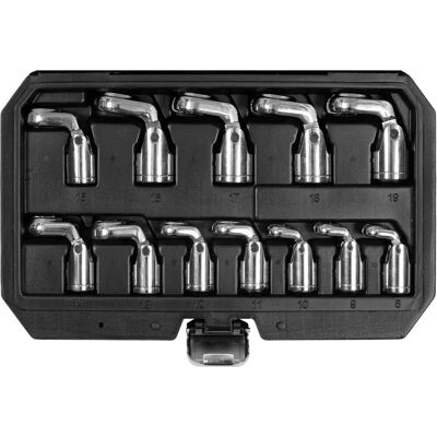 Yato YT-38550 - 12-piece - 8-19mm - CRV - Socket wrench set Yato YT-38550 - 12-piece - 8-19mm - CRV - Socket wrench set