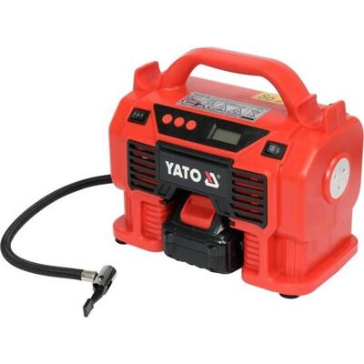 Yato YT-23247 Kompresor powietrza - 60 W, 21 l/min, Bateria Yato YT-23247 Kompresor powietrza - 60 W, 21 l/min, Bateria