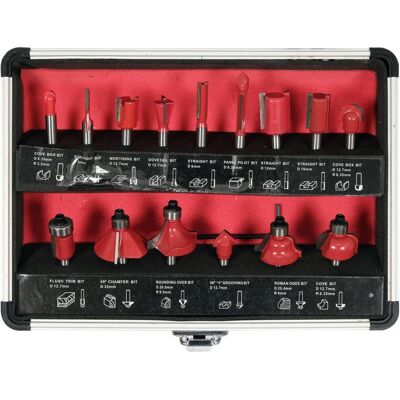 Yato YT-68007 Fräser-Set - Hochpräzise Widia-Schneiden Yato YT-68007 Fräser-Set - Hochpräzise Widia-Schneiden