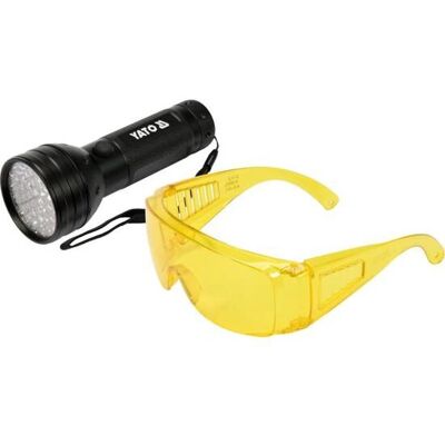 Yato YT-08581 Schwarze Stirnband UV LED Taschenlampe Yato YT-08581 Schwarze Stirnband UV LED Taschenlampe