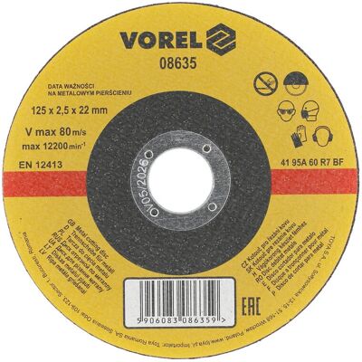 VOREL 08635 Winkel Schleifer Zubehör - 12,5 cm Durchmesser VOREL 08635 Winkel Schleifer Zubehör - 12,5 cm Durchmesser