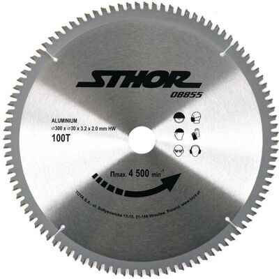 Sierra circular de aluminio STHOR D300 T100 - 300mm Sierra circular de aluminio STHOR D300 T100 - 300mm