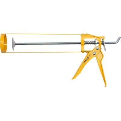 VOREL 09150 Pistolet à calfeutrer - Acier, Aluminium, 300ml, Jaune VOREL 09150 Pistolet à calfeutrer - Acier, Aluminium, 300ml, Jaune