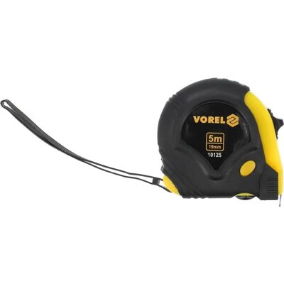 Vorel 10125 Měřicí páska - 5m, 19mm, PVC a ocel Vorel 10125 Měřicí páska - 5m, 19mm, PVC a ocel