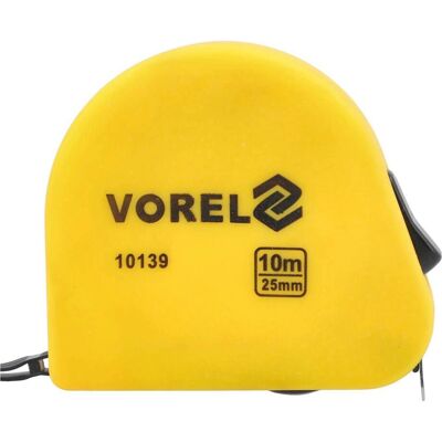VOREL - 10139 - Keltainen - 10 m x 25 mm - Measuring Tape VOREL - 10139 - Keltainen - 10 m x 25 mm - Measuring Tape