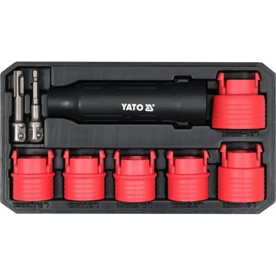 Yato YT-25385 Escova de arame de nylon - 9 peças Yato YT-25385 Escova de arame de nylon - 9 peças