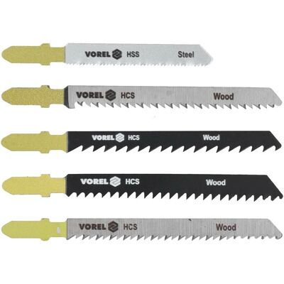 VOREL 27820 - Sahaleikkesetti - Yleiskäyttöinen 5 kpl VOREL 27820 - Sahaleikkesetti - Yleiskäyttöinen 5 kpl