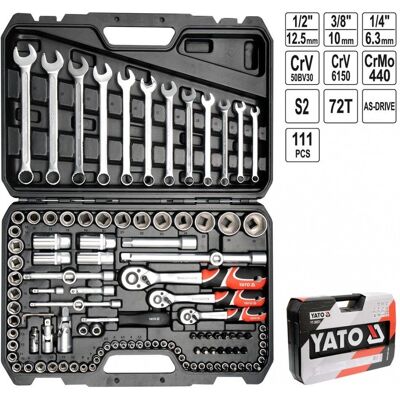 YATO YT-38831 Werkzeugsatz - 111 Teile YATO YT-38831 Werkzeugsatz - 111 Teile