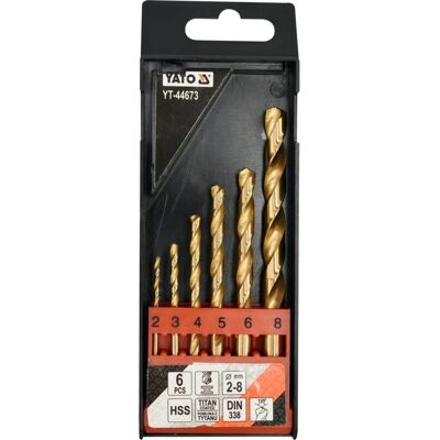 Yato YT-44673 Drill Bit Set - Twist, 6 pcs Yato YT-44673 Drill Bit Set - Twist, 6 pcs