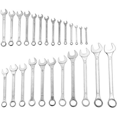 Zestaw kluczy płasko-oczkowych Toya 51650 - 25 szt., 6-32mm Zestaw kluczy płasko-oczkowych Toya 51650 - 25 szt., 6-32mm