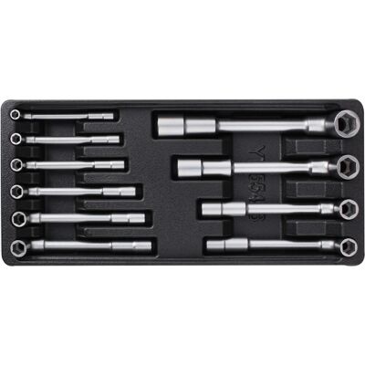 YATO - YT-55456 - 10 szt. - Zestaw nasadek nasadkowych YATO - YT-55456 - 10 szt. - Zestaw nasadek nasadkowych
