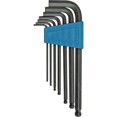 TOYA 56470 Sechskantschlüssel-Set - 2,5-10mm, Kohlenstoffstahl TOYA 56470 Sechskantschlüssel-Set - 2,5-10mm, Kohlenstoffstahl