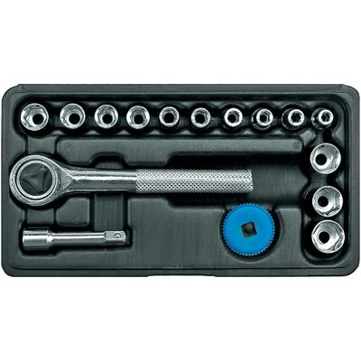 TOYA 58160 Steckschlüssel-Set - 16-tlg. 1/4" / 4-13mm TOYA 58160 Steckschlüssel-Set - 16-tlg. 1/4" / 4-13mm