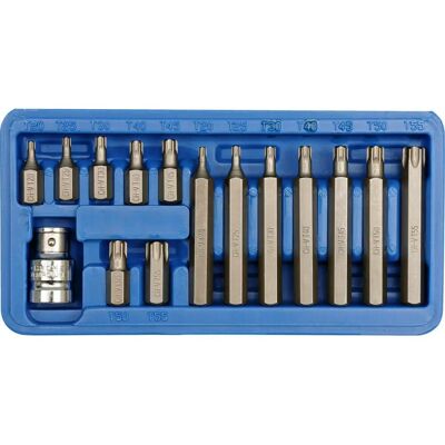 Vorel 66580 Punte di cacciavite - T20 a T55, 15 pezzi Vorel 66580 Punte di cacciavite - T20 a T55, 15 pezzi