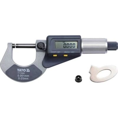 Micrômetro externo digital Yato YT-72305 - 2,5cm Micrômetro externo digital Yato YT-72305 - 2,5cm