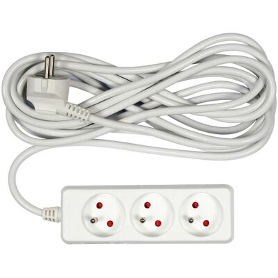 Vorel 72508 Rallonge électrique - 3 Prises, 5m, Blanc Vorel 72508 Rallonge électrique - 3 Prises, 5m, Blanc