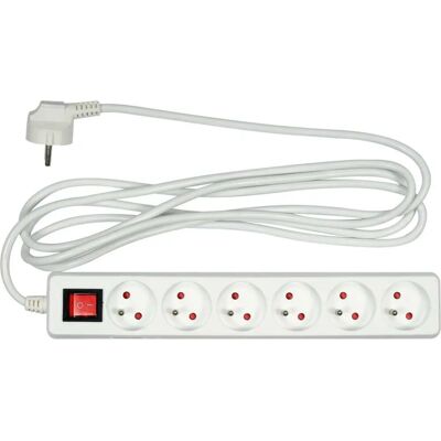 VOREL 72531 Rallonge électrique - 6 prises, 3m, Interrupteur VOREL 72531 Rallonge électrique - 6 prises, 3m, Interrupteur