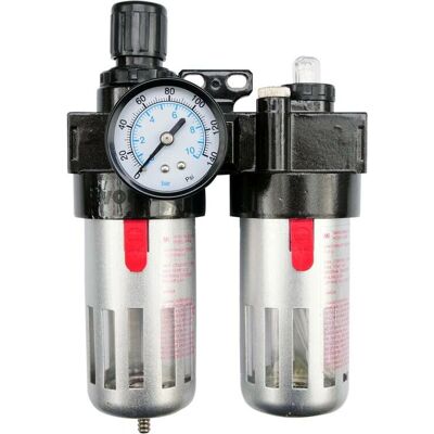 VOREL 81556 Luftanschluss - Pneumatischer Verbinder mit Filter, Regler, Schmiergerät VOREL 81556 Luftanschluss - Pneumatischer Verbinder mit Filter, Regler, Schmiergerät