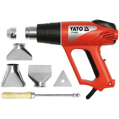 Yato YT-82293 Heißluftpistole - LCD, 2000W, Zubehör Yato YT-82293 Heißluftpistole - LCD, 2000W, Zubehör