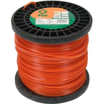 Accessorio per tagliabordi Flo 89465 in Nylon - Resistente, 2,4mm x 90m, Arancione - Accessorio per tagliabordi Accessorio per tagliabordi Flo 89465 in Nylon - Resistente, 2,4mm x 90m, Arancione - Accessorio per tagliabordi