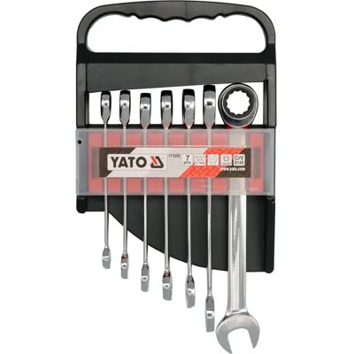Yato YT-0208 Combination Wrench - 7 Sizes, Chrome-Vanadium Steel Yato YT-0208 Combination Wrench - 7 Sizes, Chrome-Vanadium Steel