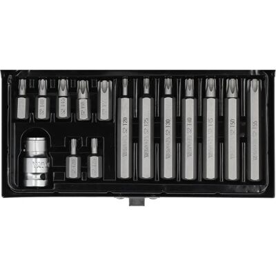 Yato YT-0417 Set di Inserti Torx in Acciaio - 14/15 pezzi Yato YT-0417 Set di Inserti Torx in Acciaio - 14/15 pezzi