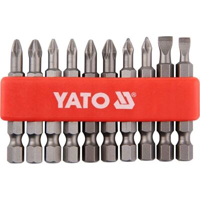 Yato YT-0483 Juego de Puntas de Destornillador - 10 Piezas Yato YT-0483 Juego de Puntas de Destornillador - 10 Piezas