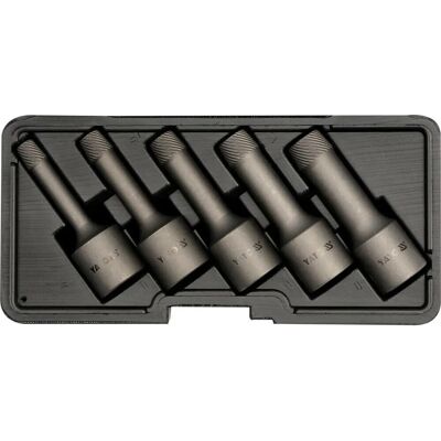 Yato YT-0624 extrator de parafusos / porcas - conjunto com 5 peças Yato YT-0624 extrator de parafusos / porcas - conjunto com 5 peças