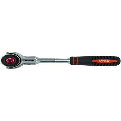 Yato Modelo 0720 Chave de catraca - Aço de alta qualidade, Pegador ergonômico, Cabeça giratória Yato Modelo 0720 Chave de catraca - Aço de alta qualidade, Pegador ergonômico, Cabeça giratória