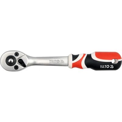 Yato Socket Wrench - 72 Teeth, Reversible, 1/4 Inch Yato Socket Wrench - 72 Teeth, Reversible, 1/4 Inch