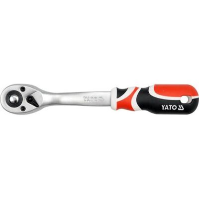 Yato YT-0732 Chave de catraca - 72 Dentes - Preto, Vermelho Yato YT-0732 Chave de catraca - 72 Dentes - Preto, Vermelho
