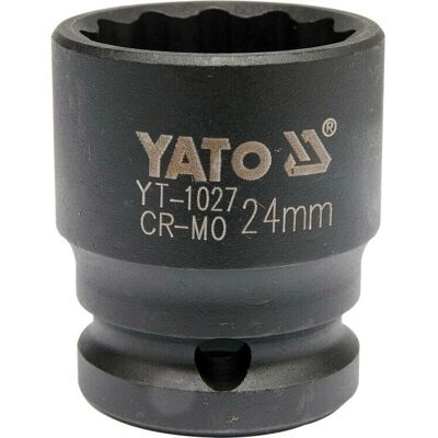 Yato YT-1027 Kort 12-kantig socket 24mm - Verktygsset Yato YT-1027 Kort 12-kantig socket 24mm - Verktygsset