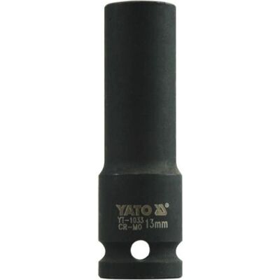 YATO YT-1033 Slaghylsa - Impact Socket, Svart, 13 mm YATO YT-1033 Slaghylsa - Impact Socket, Svart, 13 mm