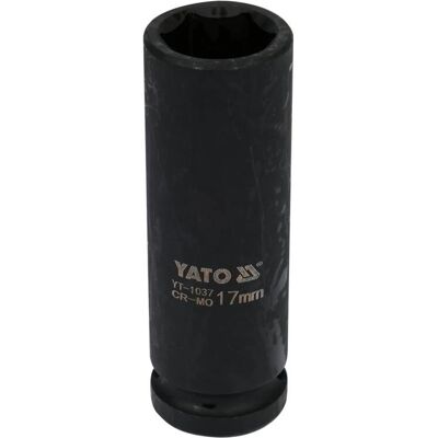 YATO YT-1037 Schlagsockel - Schwer, 17mm, Schwarz YATO YT-1037 Schlagsockel - Schwer, 17mm, Schwarz
