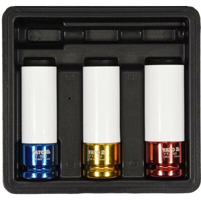 Yato YT-1056 Socket Set - Impact, Deep Thin Wall, 1/2" Yato YT-1056 Socket Set - Impact, Deep Thin Wall, 1/2"