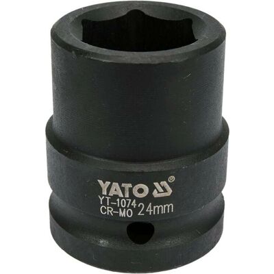 YATO YT-1074 Støtsokkel - 3/4 x24 mm - Impact socket YATO YT-1074 Støtsokkel - 3/4 x24 mm - Impact socket