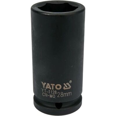 YATO YT-1128 Impact Socket - 28mm, 3/4" Drivning, 90mm Längd YATO YT-1128 Impact Socket - 28mm, 3/4" Drivning, 90mm Längd