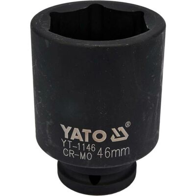 Yato Impact Socket Profond 46mm - Clé à choc, Profonde, 3/4" Yato - Publicité Yato Impact Socket Profond 46mm - Clé à choc, Profonde, 3/4" Yato - Publicité