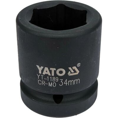 YATO YT-1189 Conjunto de soquetes - 34mm, 1'' de acionamento, Sextavado, 54mm de comprimento YATO YT-1189 Conjunto de soquetes - 34mm, 1'' de acionamento, Sextavado, 54mm de comprimento