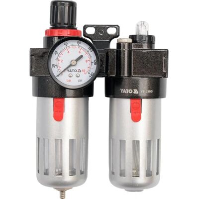 Yato YT-2385 Luftkompressor-Zubehörset - Filter, Regler, Öltank Yato YT-2385 Luftkompressor-Zubehörset - Filter, Regler, Öltank
