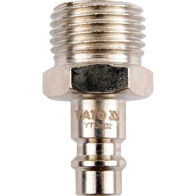 YATO - YT-2402 - 1/2 in - Nickelstål - luftkoppling YATO - YT-2402 - 1/2 in - Nickelstål - luftkoppling