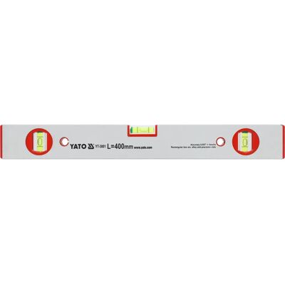 Yato YT-3001-Niveau à bulle 3 Fioles à 400 mm - Niveau Yato YT-3001-Niveau à bulle 3 Fioles à 400 mm - Niveau