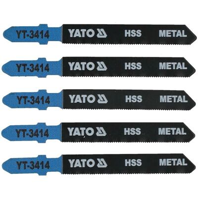 Yato YT-3414 Ensemble de 5 lames - Scie sauteuse / Scie alternative / Scie sabre - 5 pièces Yato YT-3414 Ensemble de 5 lames - Scie sauteuse / Scie alternative / Scie sabre - 5 pièces