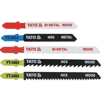 Yato YT-3445 Hochleistungsstahl Stichsägeblätter - 5 Stück Yato YT-3445 Hochleistungsstahl Stichsägeblätter - 5 Stück